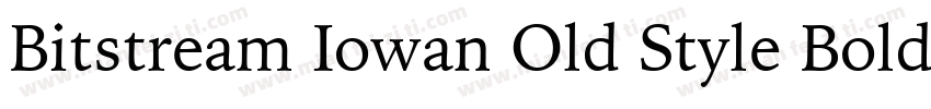 Bitstream Iowan Old Style Bold字体转换